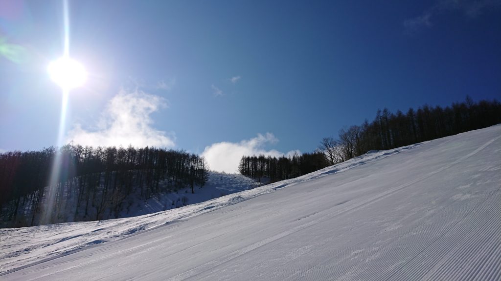 上部は快晴!