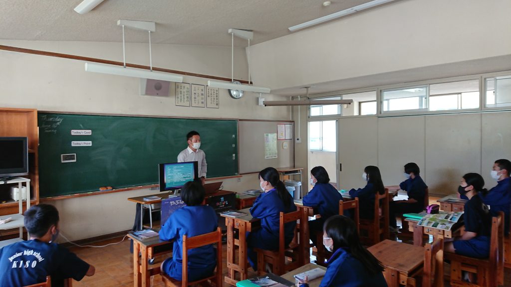 木祖中学校にお邪魔しました